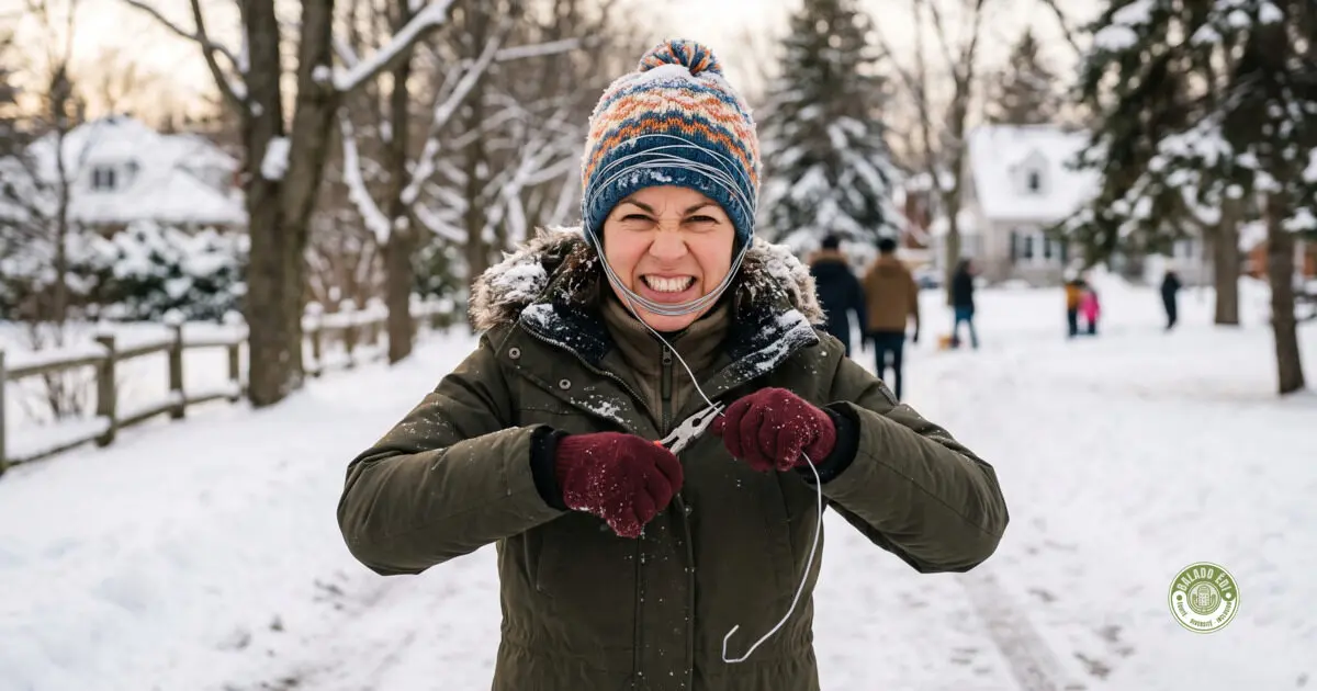 Attache ta tuque avec de la broche